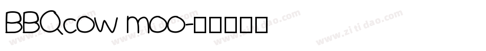 BBQcow moo字体转换